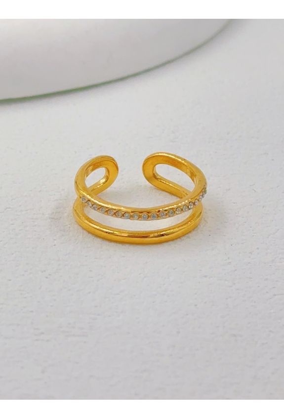 BAGUE REGLABLE EN ACIER INOXYDABLE