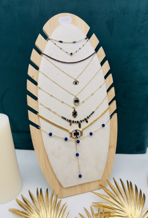 LOT DE COLLIER EN ACIER INOXYDABLE