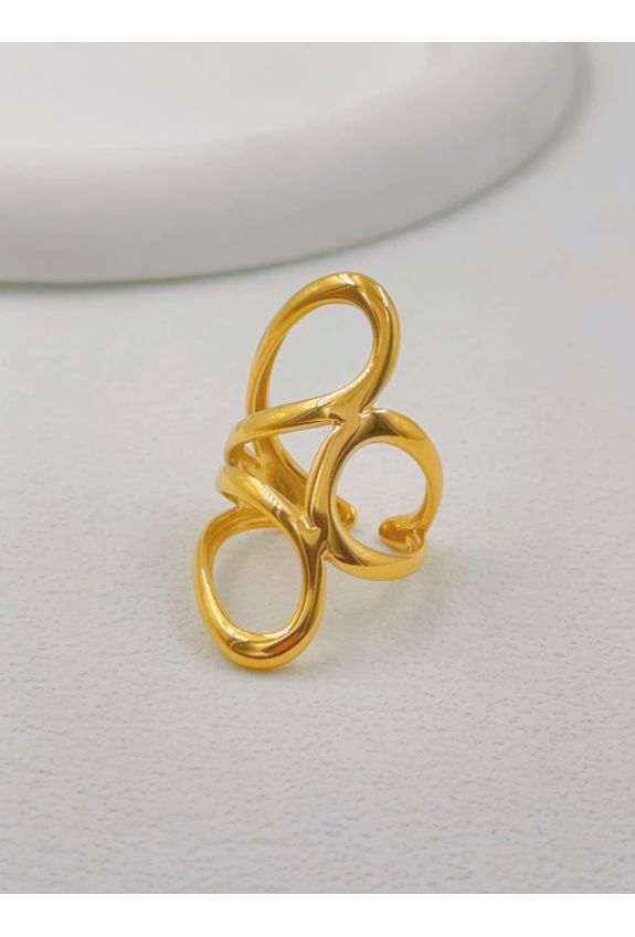 BAGUE REGLABLE EN ACIER INOXYDABLE