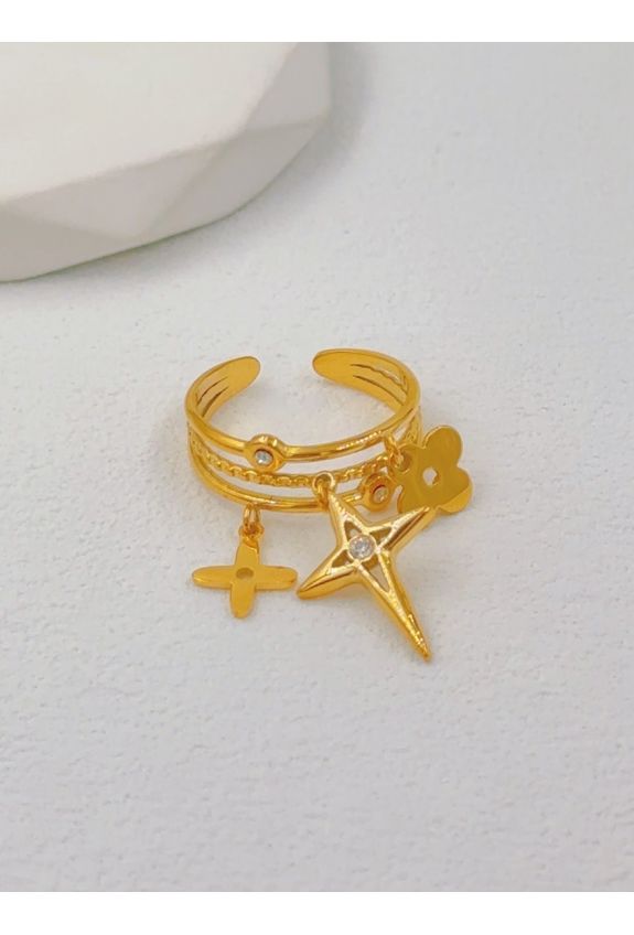 BAGUE REGLABLE EN ACIER INOXYDABLE
