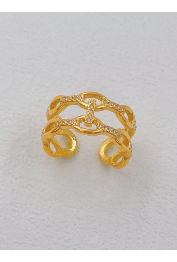 BAGUE REGLABLE EN ACIER INOXYDABLE