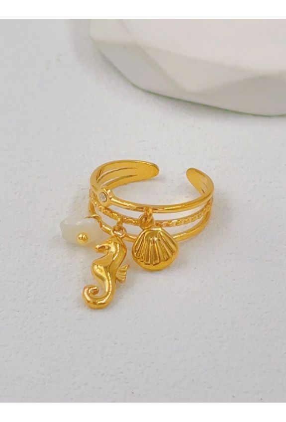 BAGUE REGLABLE EN ACIER INOXYDABLE