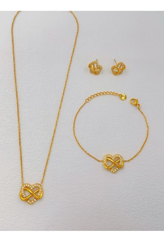 Parure de bijoux en acier inoxydable