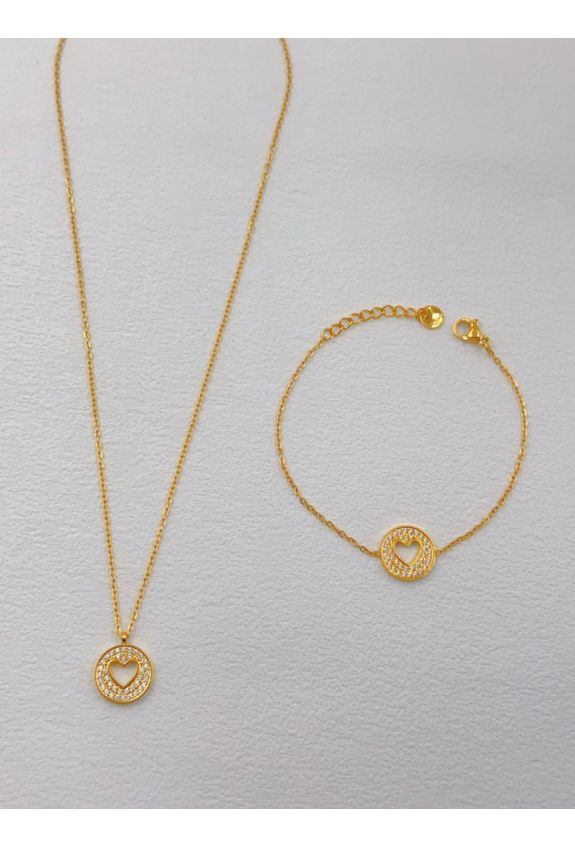Parure de bijoux en acier inoxydable