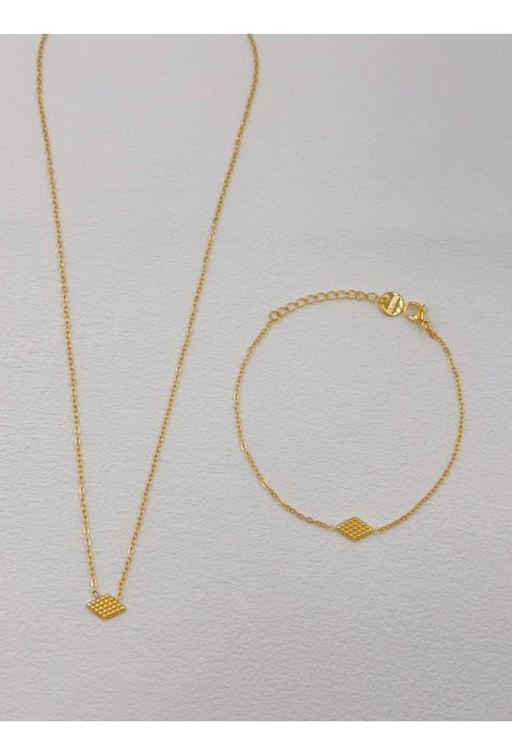 Parure de bijoux en acier inoxydable