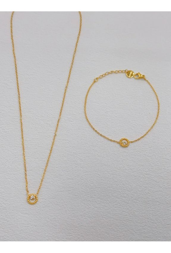 Parure de bijoux en acier inoxydable
