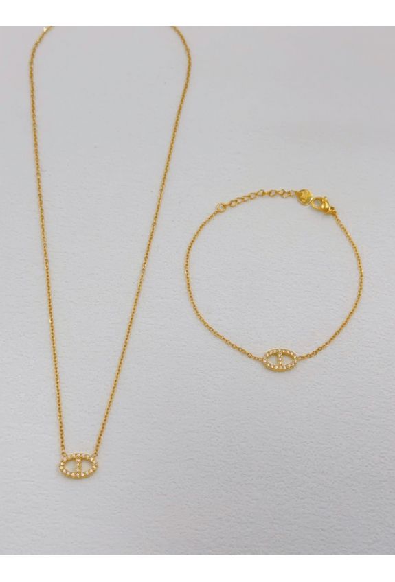 Parure de bijoux en acier inoxydable