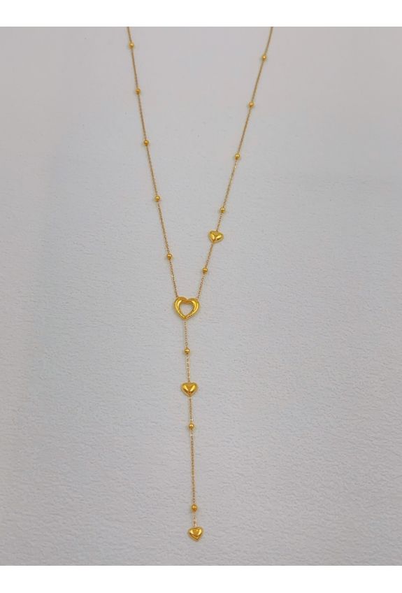 COLLIER Y EN ACIER INOXYDABLE