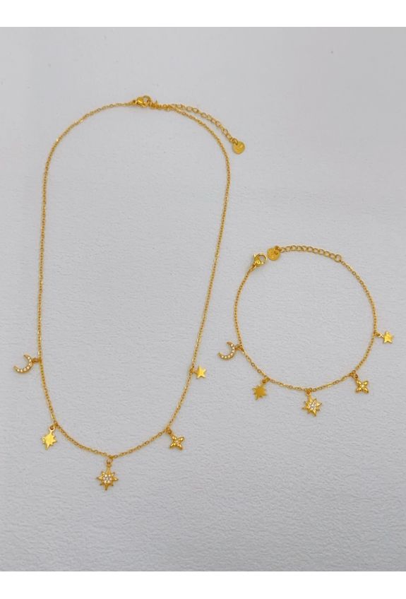 Parure de bijoux en acier inoxydable