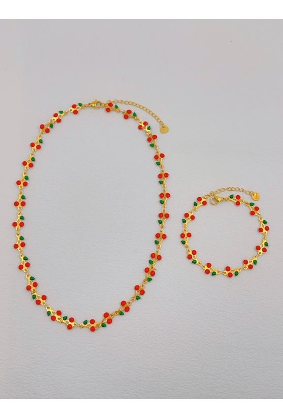 Parure de bijoux en acier inoxydable
