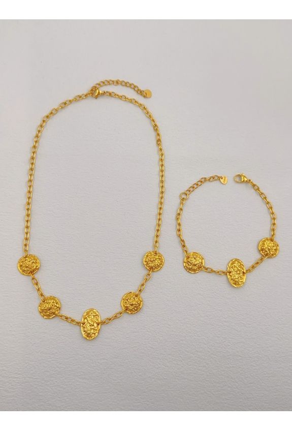 Parure de bijoux en acier inoxydable
