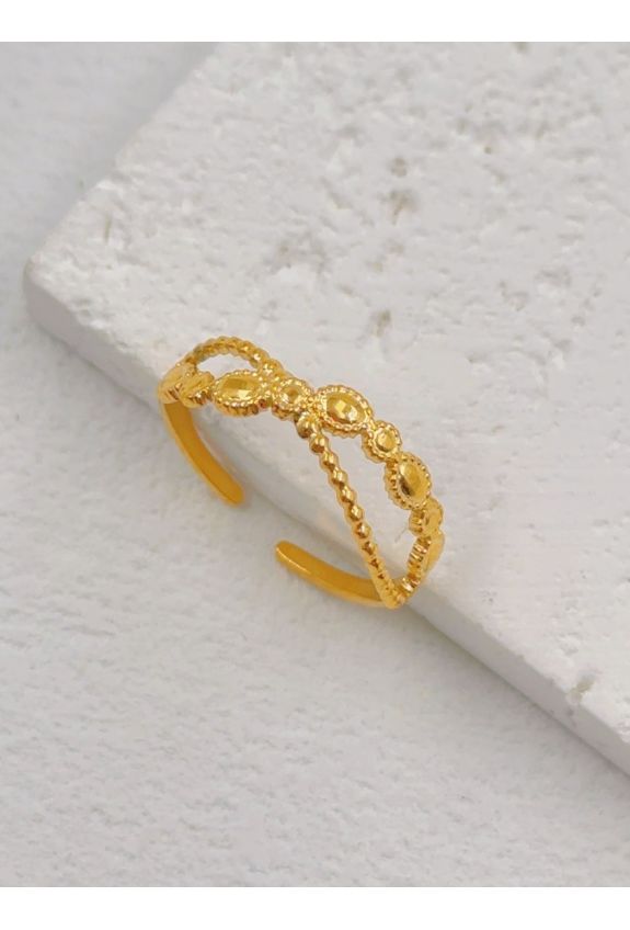 BAGUE REGLABLE EN ACIER INOXYDABLE