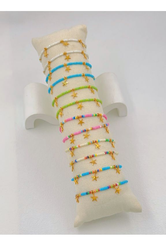LOT DE 12 BRACELETS ACIER INOXYDABLE