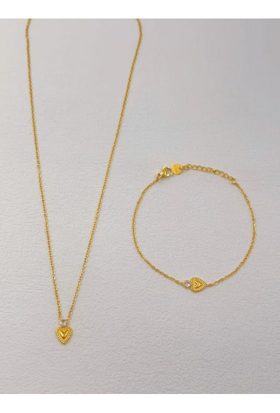 Parure de bijoux en acier inoxydable