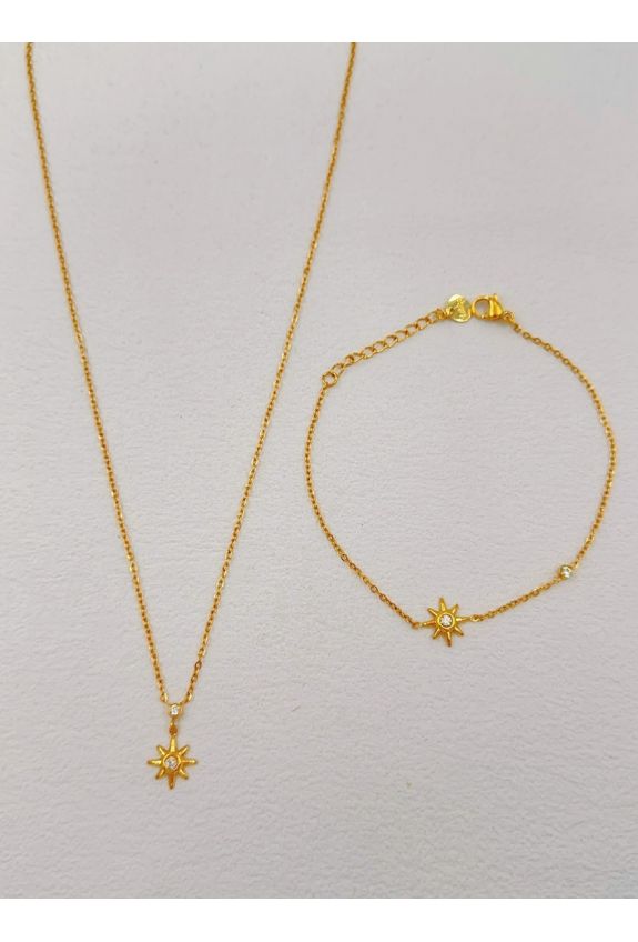 Parure de bijoux en acier inoxydable