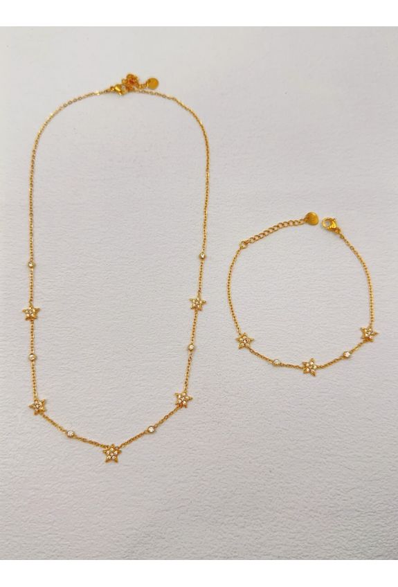 Parure de bijoux en acier inoxydable