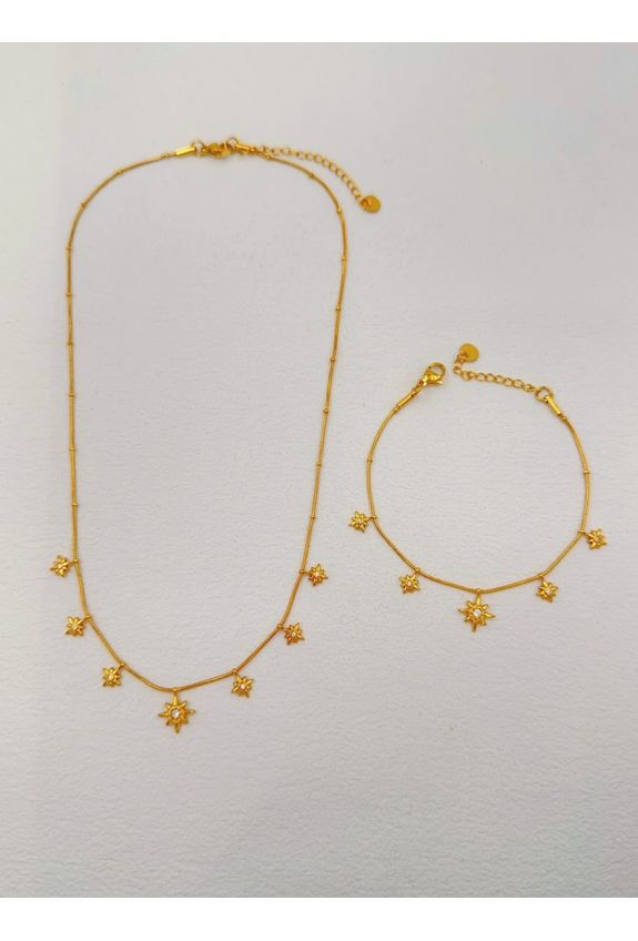 Parure de bijoux en acier inoxydable