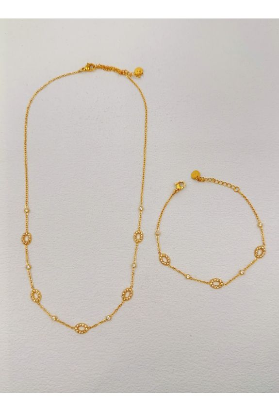 Parure de bijoux en acier inoxydable