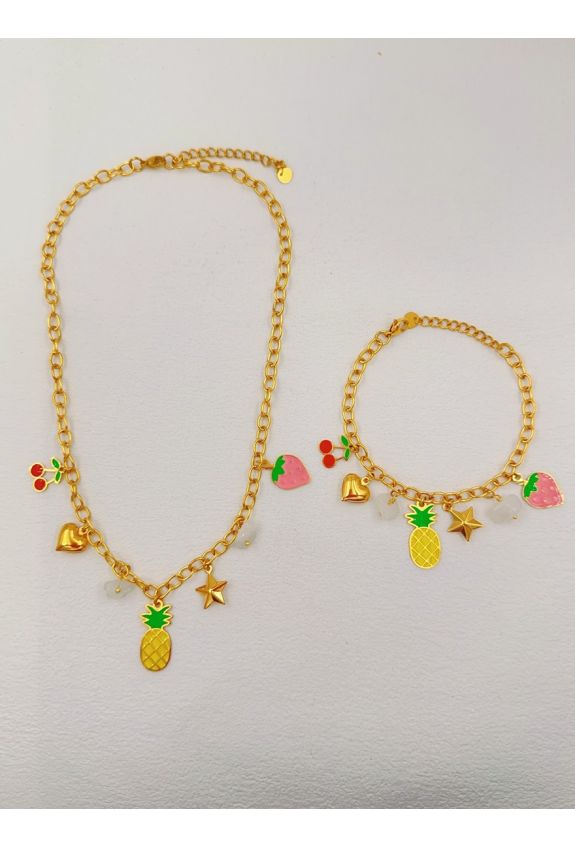 Parure de bijoux en acier inoxydable