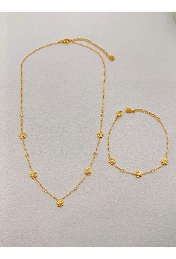 Parure de bijoux en acier inoxydable