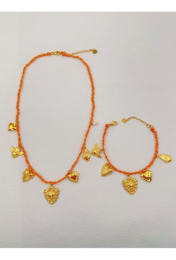 Parure de bijoux en acier inoxydable
