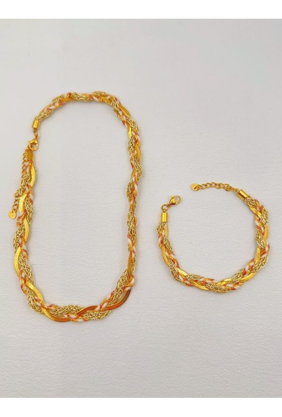 Parure de bijoux en acier inoxydable