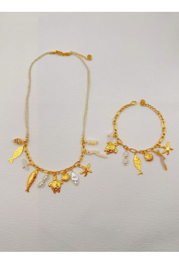 Parure de bijoux en acier inoxydable