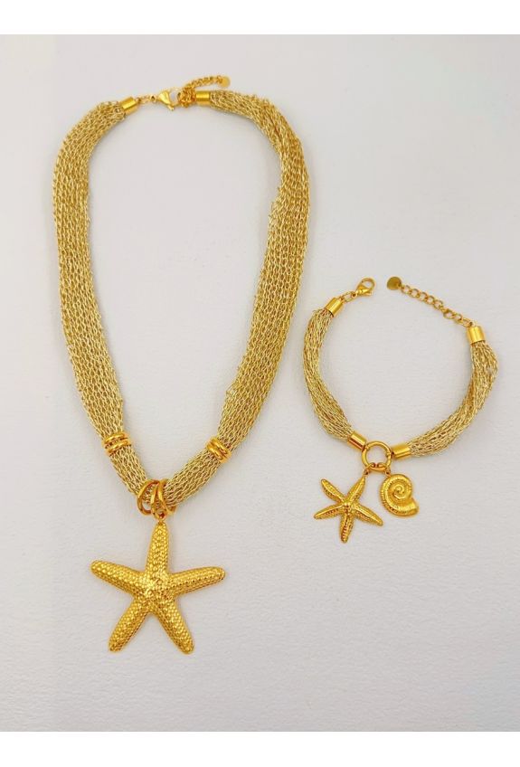 Parure de bijoux en acier inoxydable
