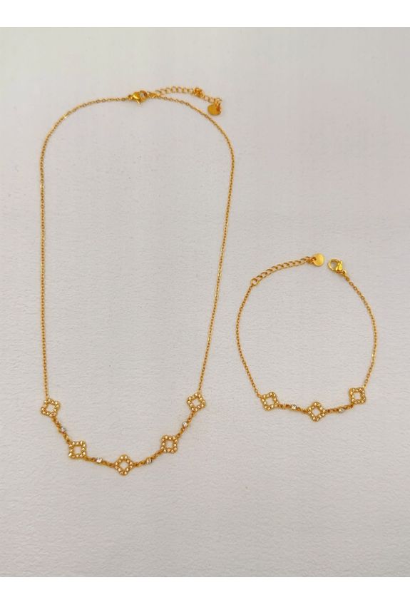 Parure de bijoux en acier inoxydable