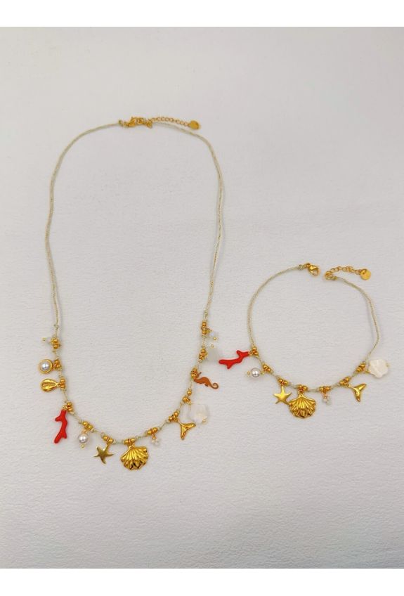 Parure de bijoux en acier inoxydable