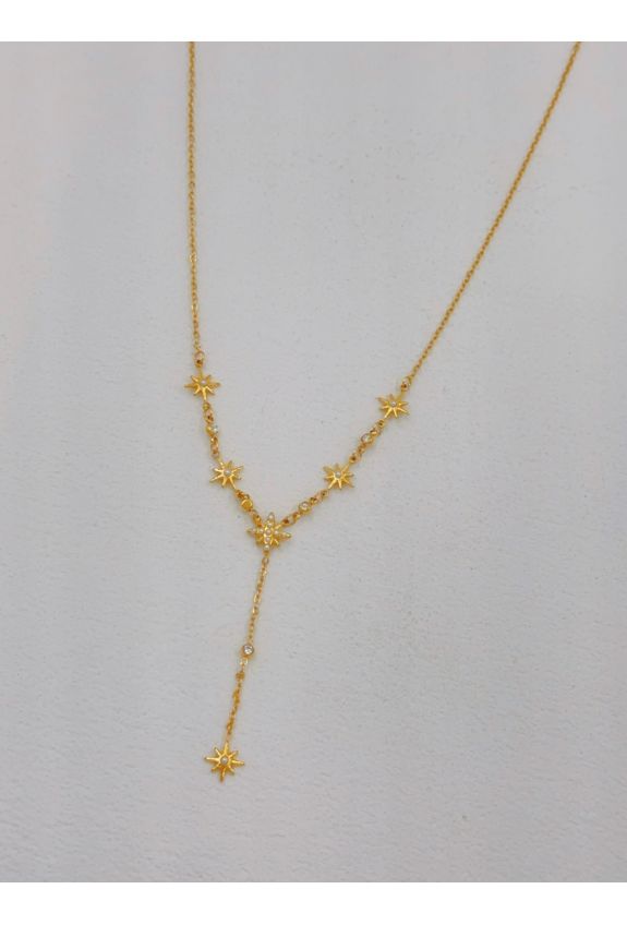 COLLIER Y EN ACIER INOXYDABLE