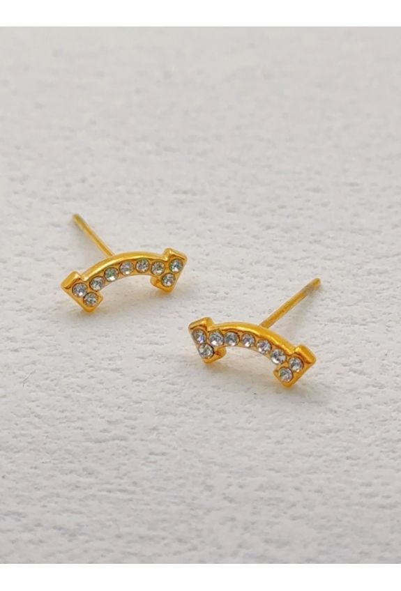 BOUCLE D'OREILLE EN ACIER INOXYDABLE