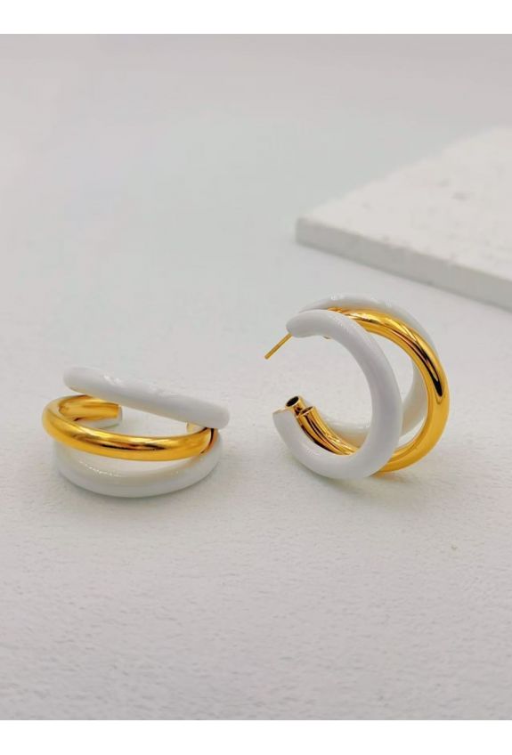 BOUCLE D'OREILLE EN ACIER INOXYDABLE