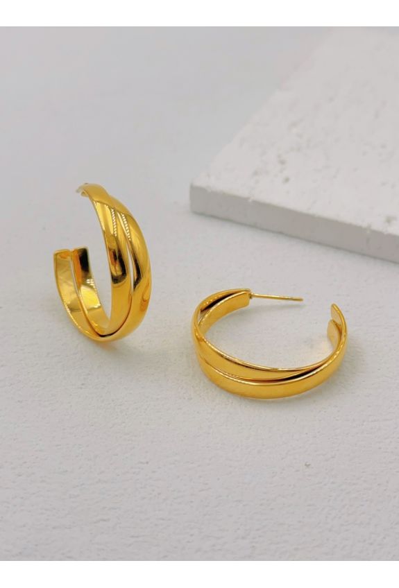 BOUCLE D'OREILLE EN ACIER INOXYDABLE