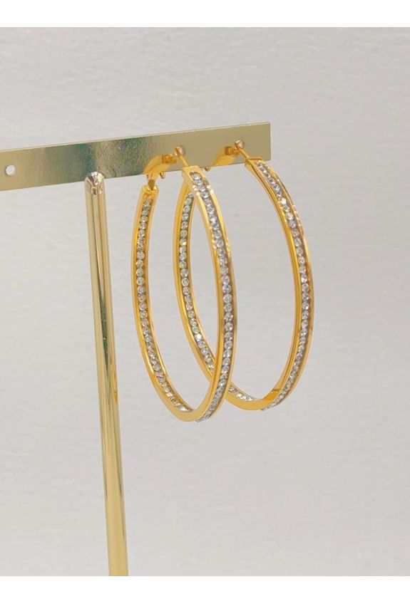 BOUCLE D'OREILLE EN ACIER INOXYDABLE