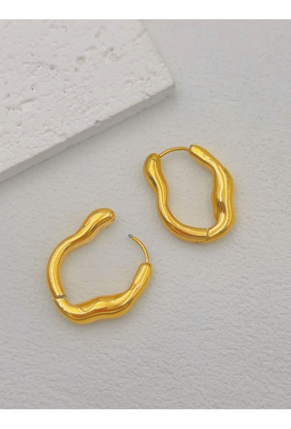 BOUCLE D'OREILLE EN ACIER INOXYDABLE