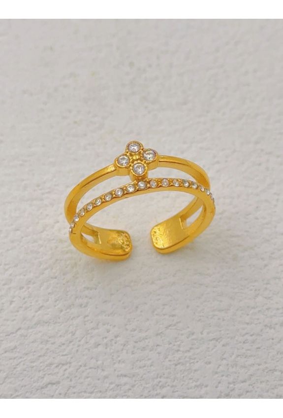 BAGUE REGLABLE EN ACIER INOXYDABLE