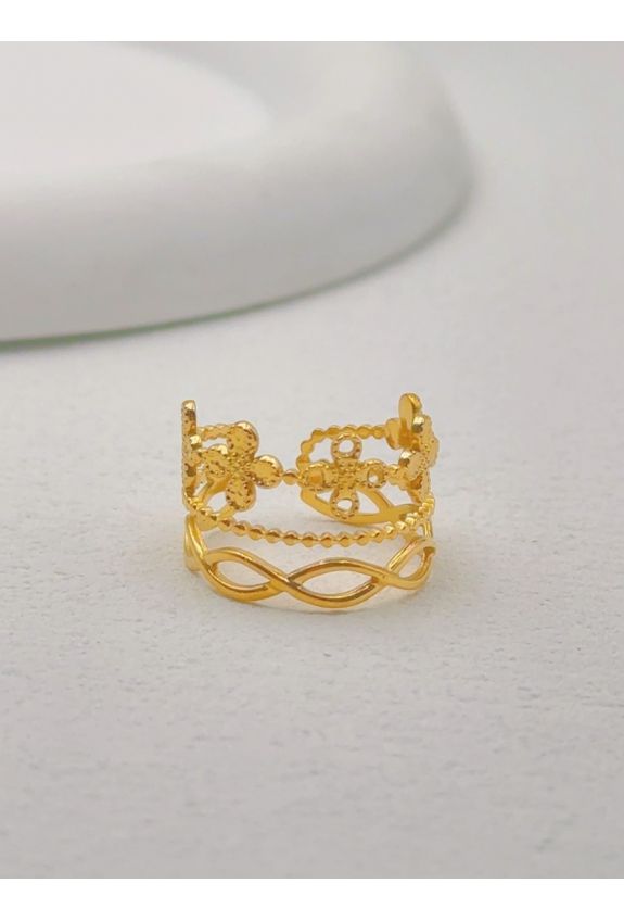 BAGUE REGLABLE EN ACIER INOXYDABLE
