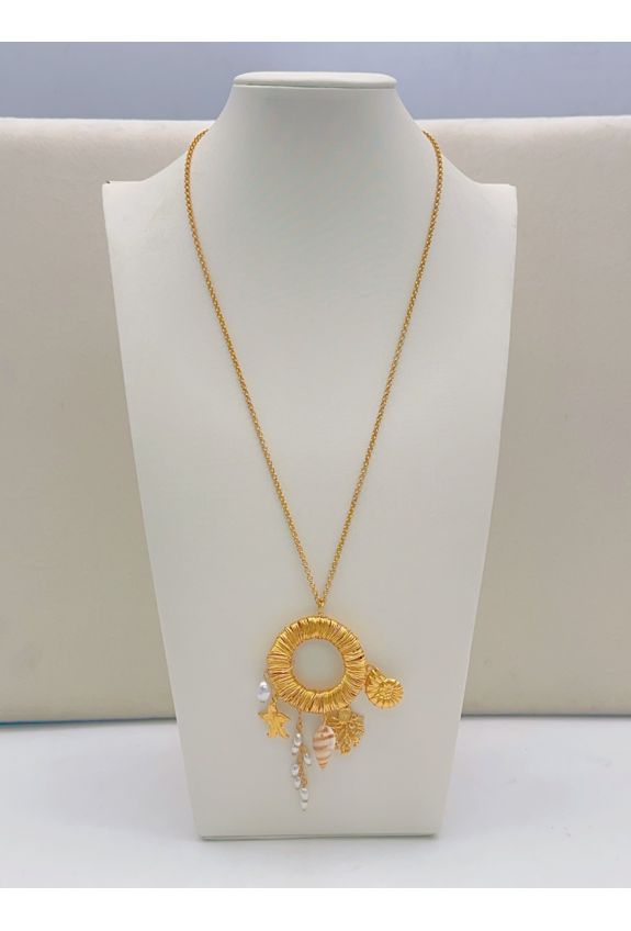 COLLIER SAUTOIR EN ACIER INOXYDABLE