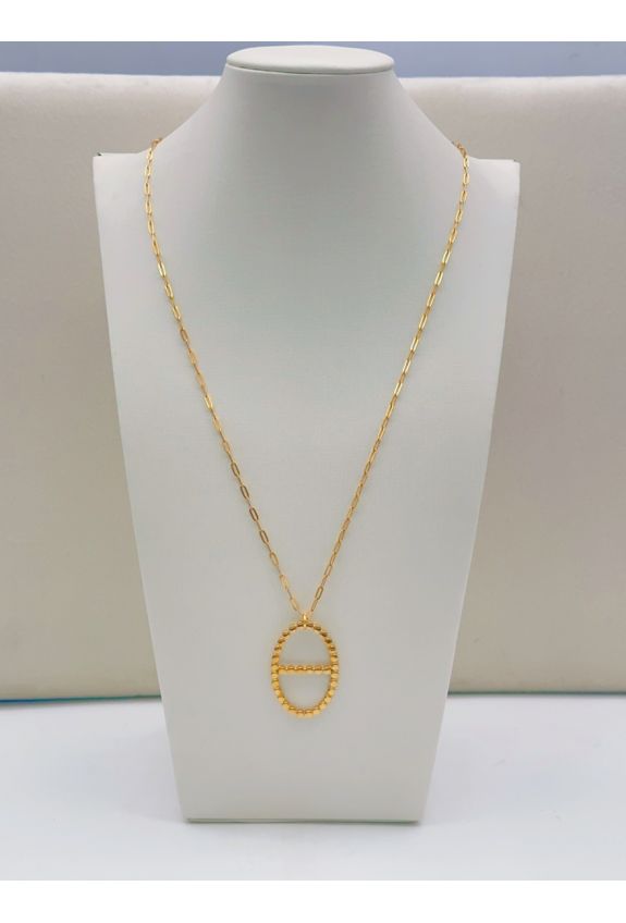 COLLIER SAUTOIR EN ACIER INOXYDABLE