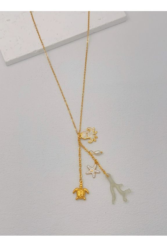 COLLIER Y EN ACIER INOXYDABLE