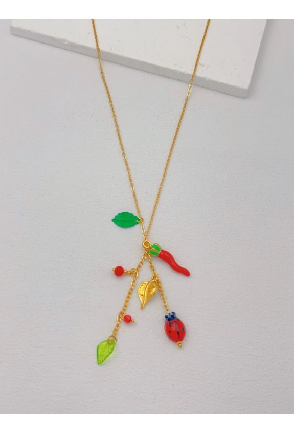 COLLIER Y EN ACIER INOXYDABLE