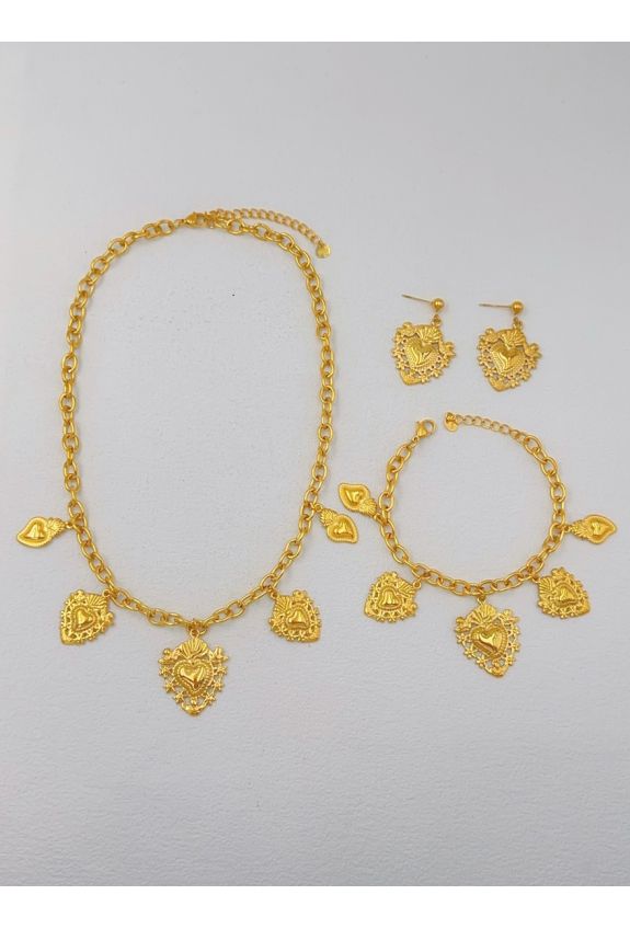 Parure de bijoux en acier inoxydable