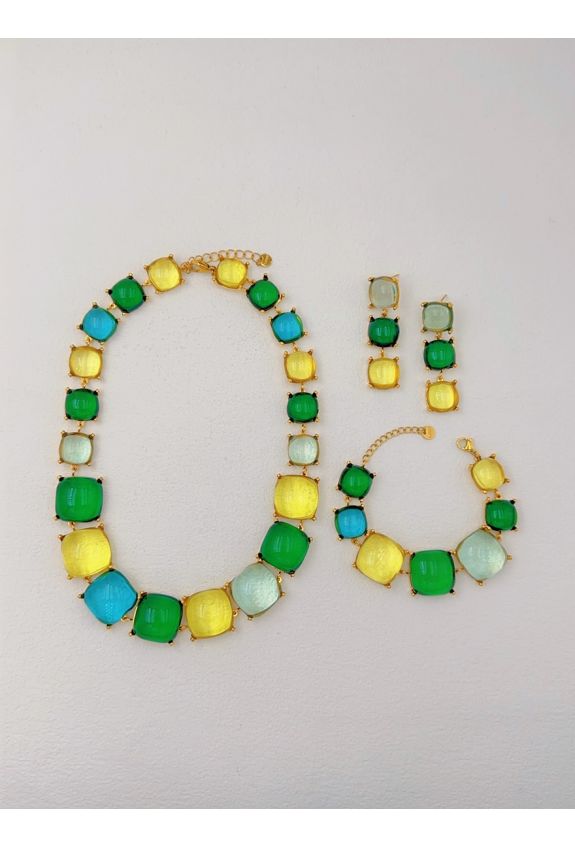 Parure de bijoux en acier inoxydable