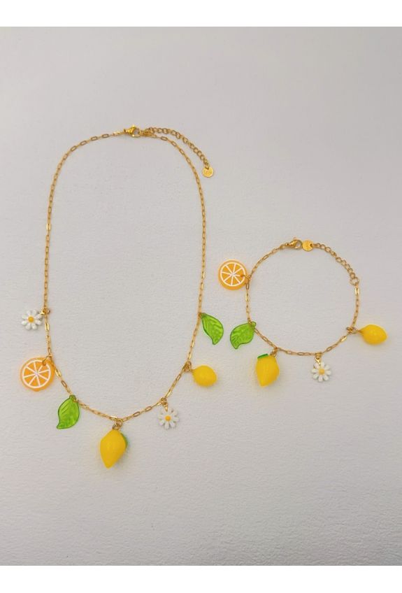 Parure de bijoux en acier inoxydable
