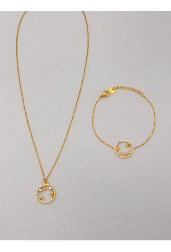 Parure de bijoux en acier inoxydable