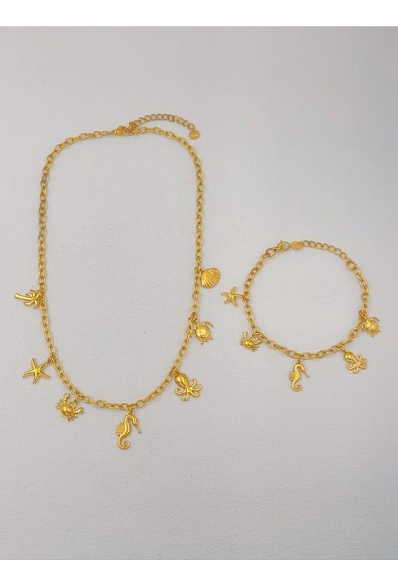 Parure de bijoux en acier inoxydable