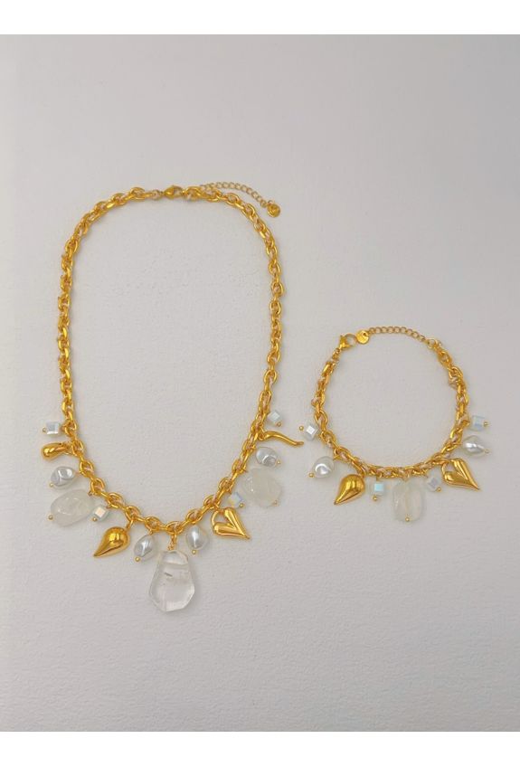 Parure de bijoux en acier inoxydable