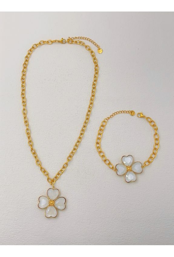 Parure de bijoux en acier inoxydable