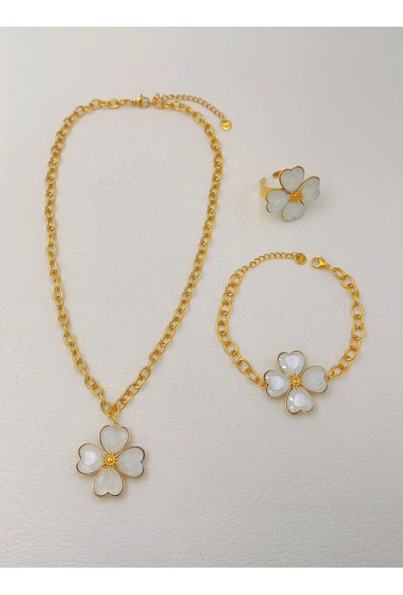 Parure de bijoux en acier inoxydable